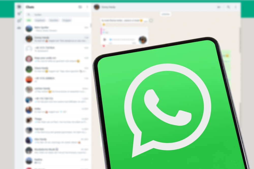 Imagem da tela do WhatsApp.