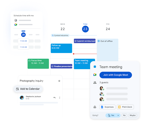 Imagem do Google Agenda.